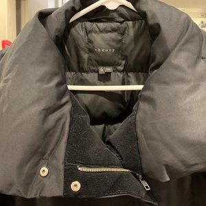 Theory Briola Shawl-Collar Puffer Coat